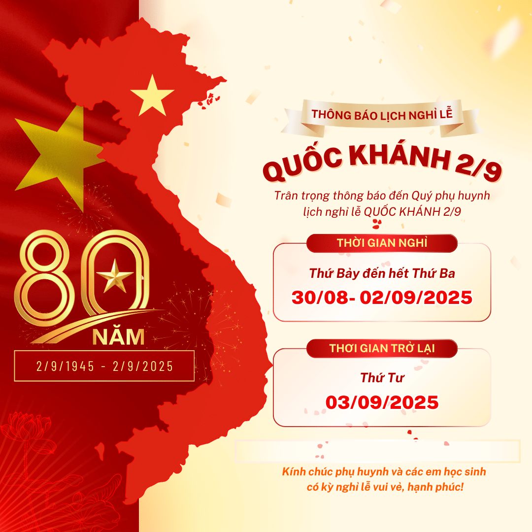 Thông báo nghỉ lễ 2/9 Quốc Khánh 06